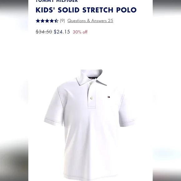 2 TOMMY HILFIGER Boys Polo Tshirts - Picture 7 of 16